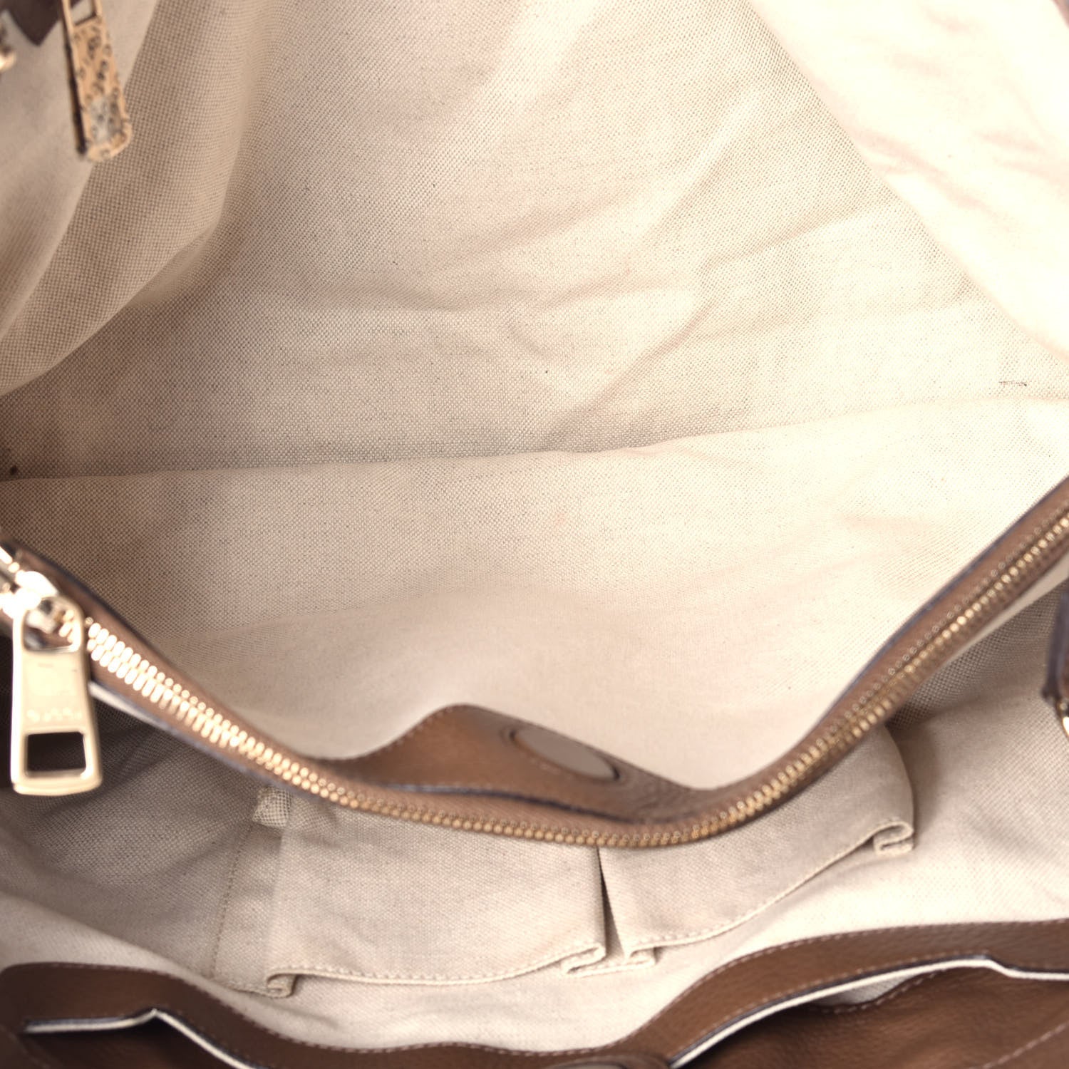 Gucci Cellarius Calfskin Large Bamboo Shopper Tote Acero 6 of 10