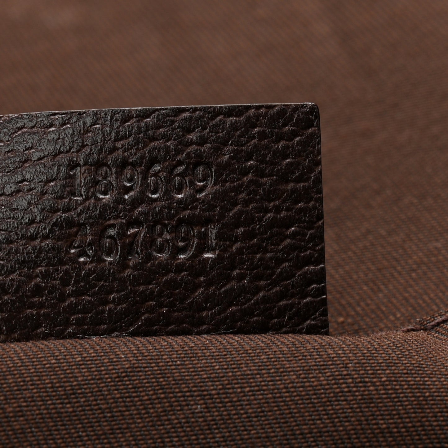 GG Monogram Medium Web Handle Vertical Tote Dark Brown