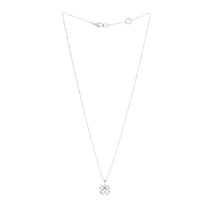 Bulgari 18K White Gold Diamond Fiorever Pendant Necklace 3 of 7