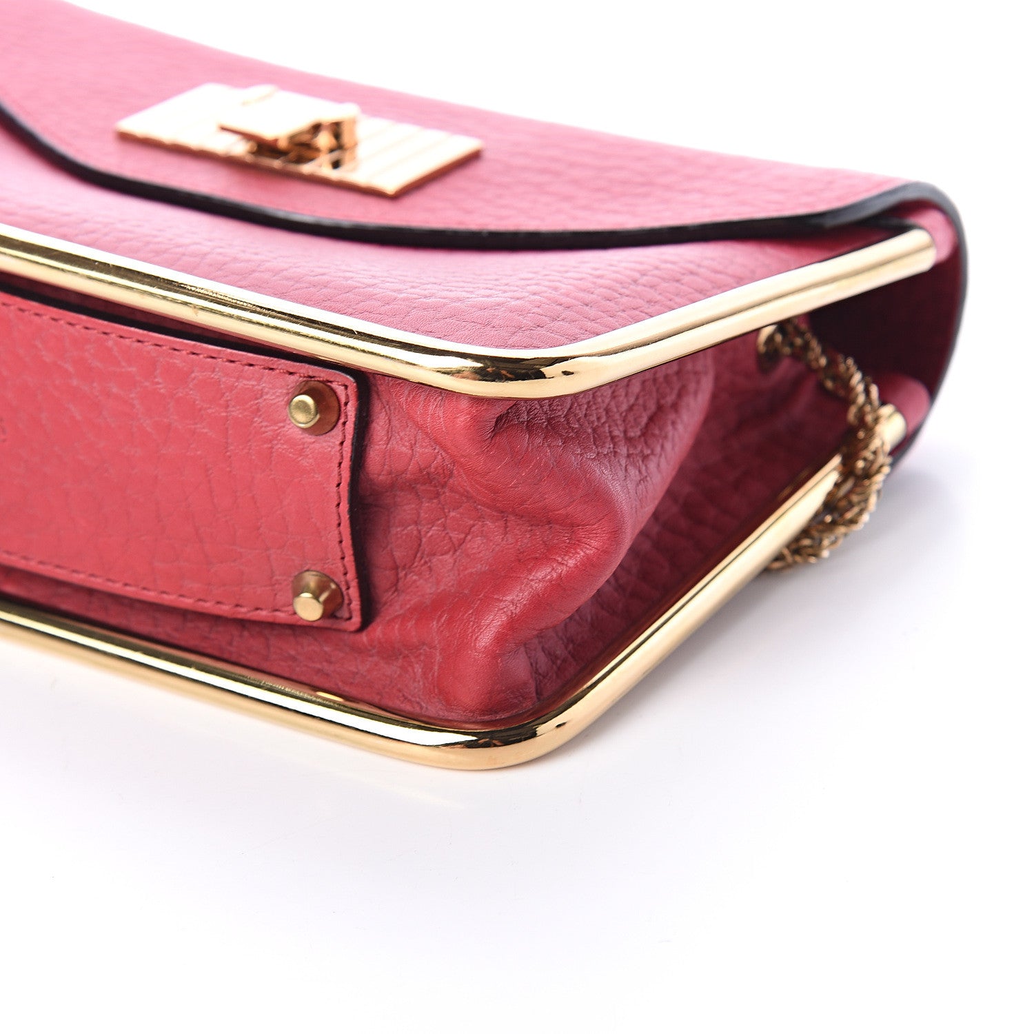Chloe Grained Calfskin Small Sally Flap Bag Red 7 of 7