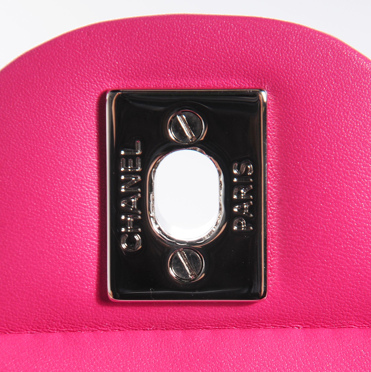 Chanel Patent Quilted Medium Double Flap Fuchsia 7 of 9