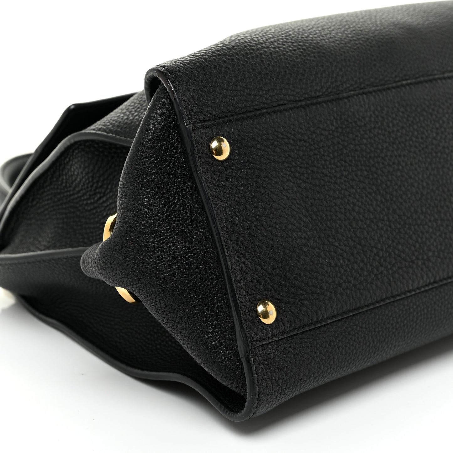 Calfskin Medium Sofia Satchel Black