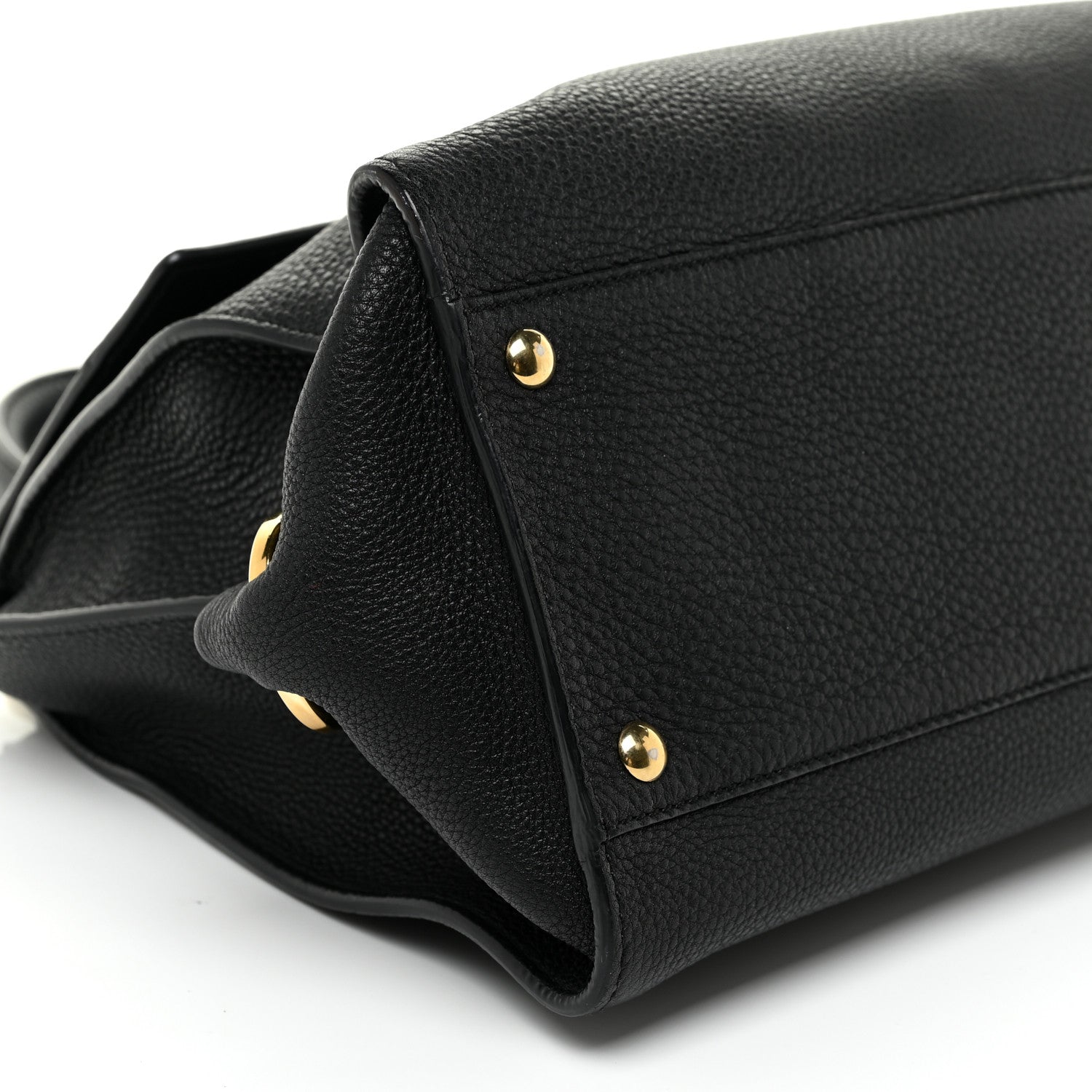 Salvatore Ferragamo Calfskin Medium Sofia Satchel Black 5 of 19