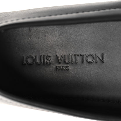 Louis Vuitton Calfskin Mens Monte Carlo Car Shoe Moccasin Loafers 10.5 Black 9 of 9