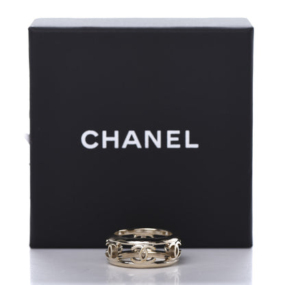 Chanel Metal Chain CC Ring 6 Golden 5 of 5