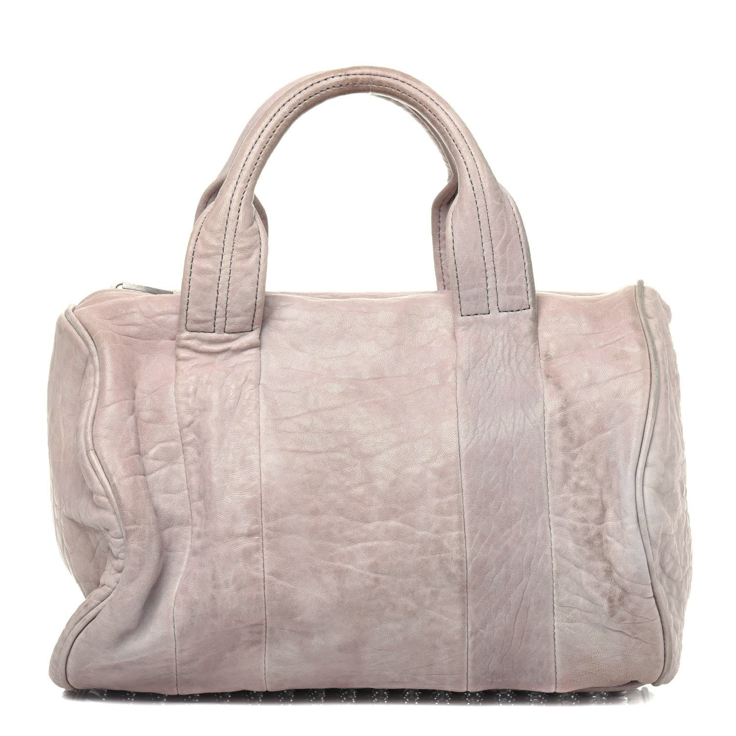 Alexander Wang Pebbled Lambskin Rocco Silver Hardware Grey 1 of 27
