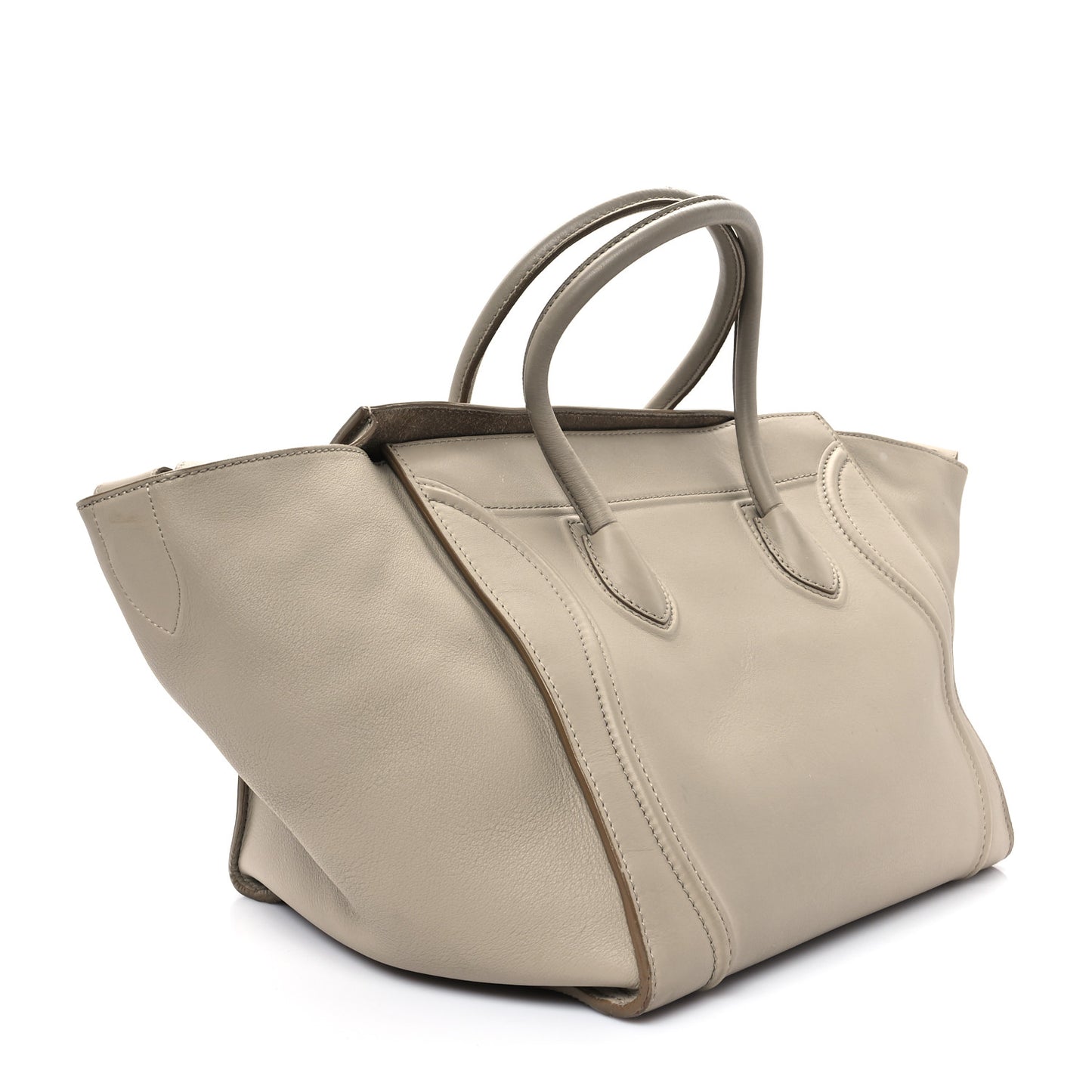 Smooth Calfskin Medium Phantom Luggage Taupe