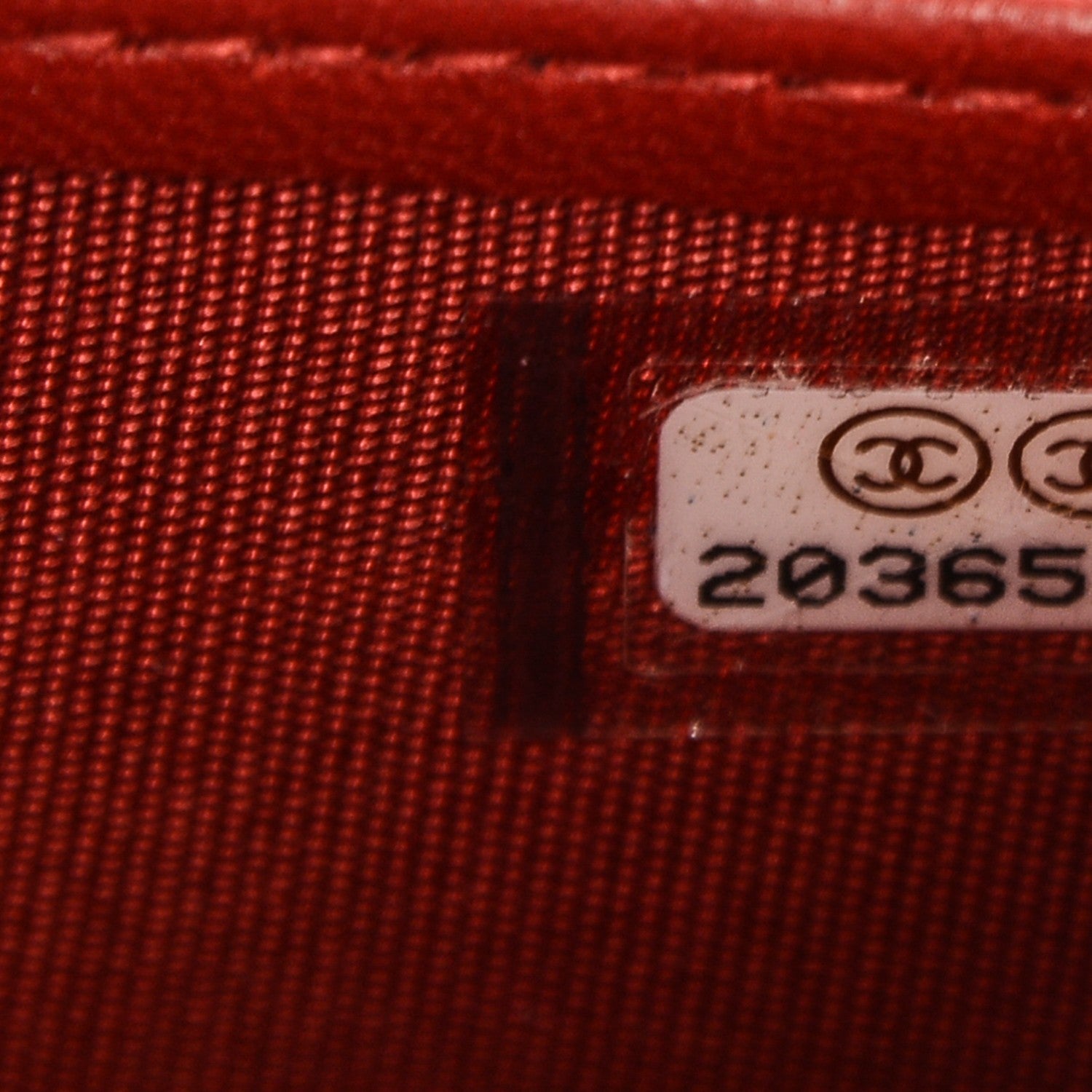 Chanel Lambskin Quilted Boy Zip Around Wallet Red 8 of 8