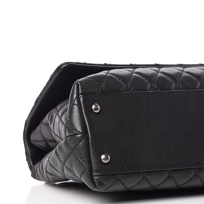 Chanel Caviar Quilted Small Coco Handle Flap Black 5 of 10