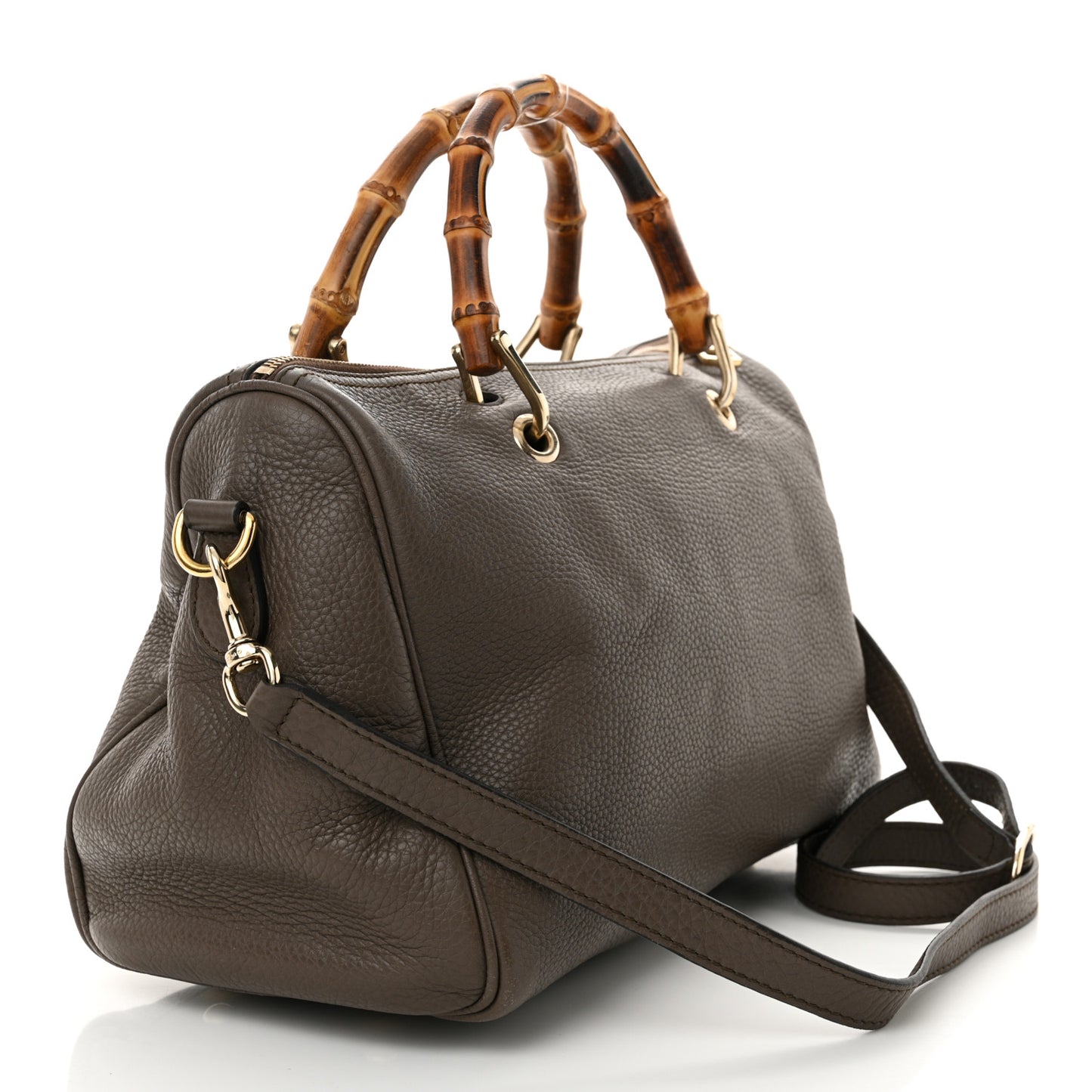 Calfskin Medium Bamboo Shopper Boston Taupe