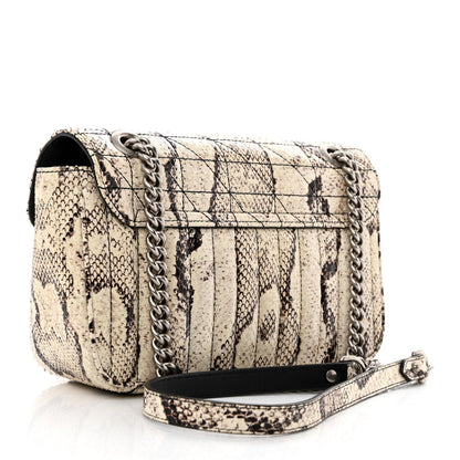 Gucci Snakeskin Matelasse Aria Small GG Marmont Shoulder Bag Roccia 3 of 14