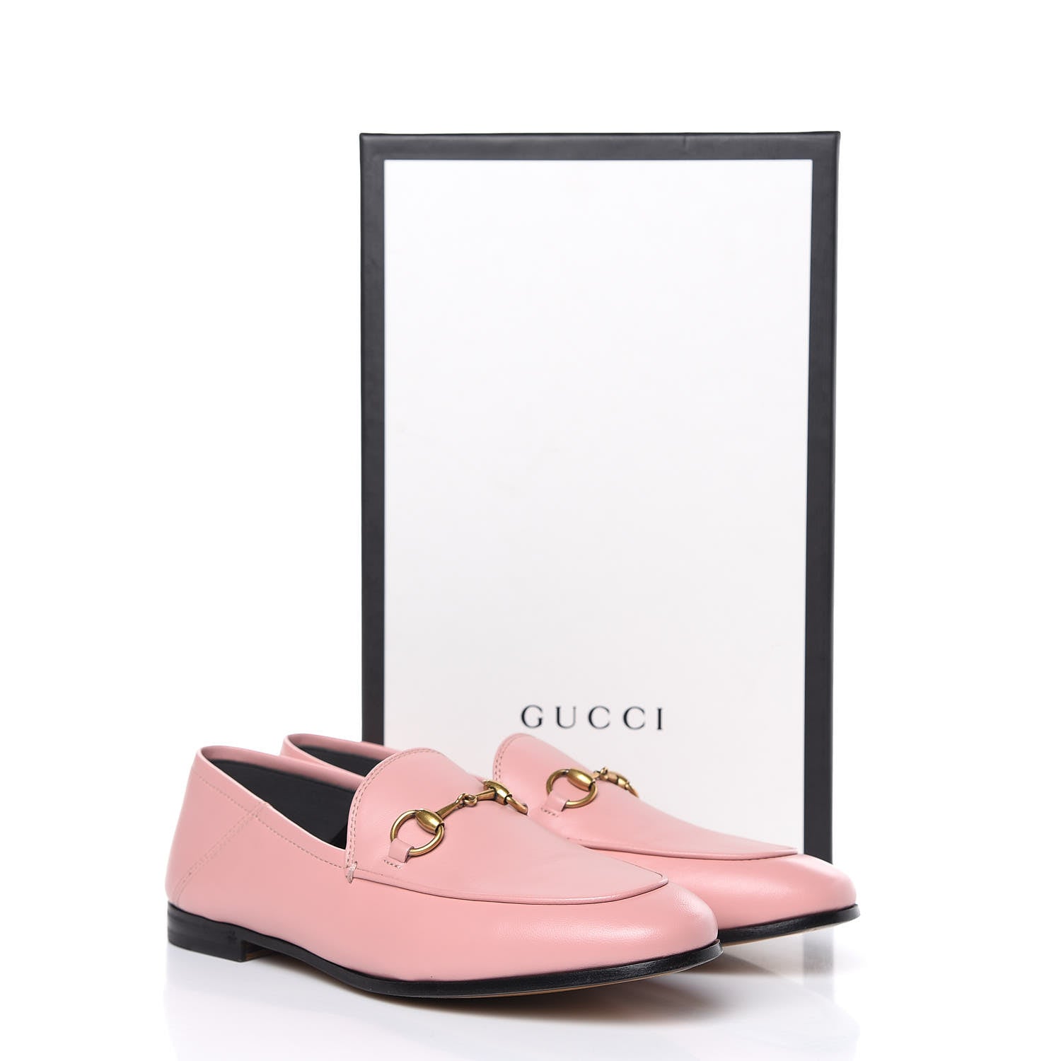 Gucci Lambskin Womens Brixton Horsebit Loafers 37.5 Perfect Pink 10 of 10
