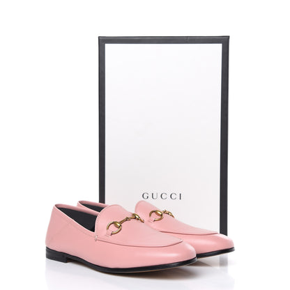 Gucci Lambskin Womens Brixton Horsebit Loafers 37.5 Perfect Pink 10 of 10