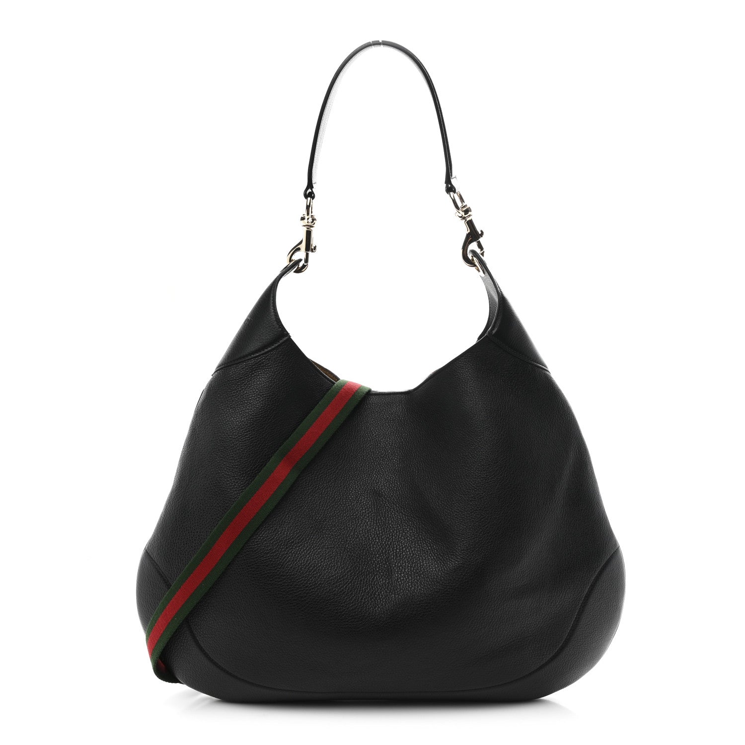 Gucci Soft Grained Calfskin Maxi B Hobo Black 1 of 9