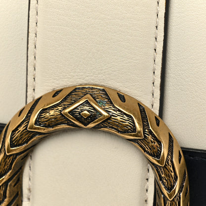 Gucci Calfskin Bamboo Web Medium Dionysus Top Handle Bag White Blue Hibiscus Red 14 of 18