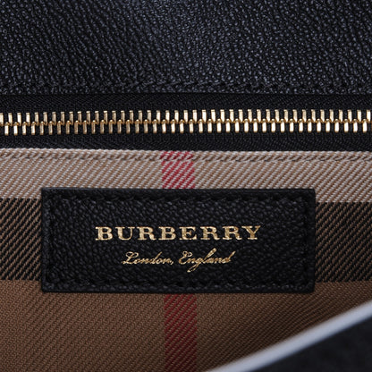 Burberry Soft Grain Calfskin Medium Buckle Tote Black 6 of 7