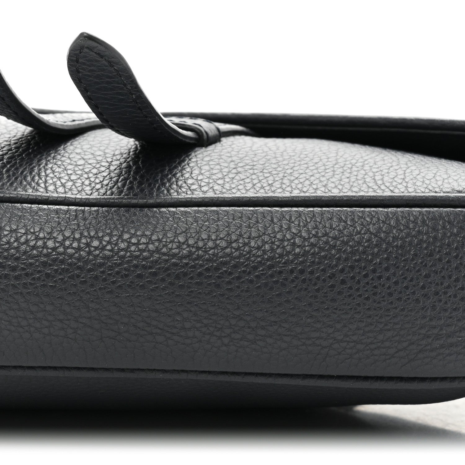 Christian Dior Grained Calfskin Saddle Bag Navy Blue 8 of 11