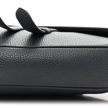 Christian Dior Grained Calfskin Saddle Bag Navy Blue 8 of 11