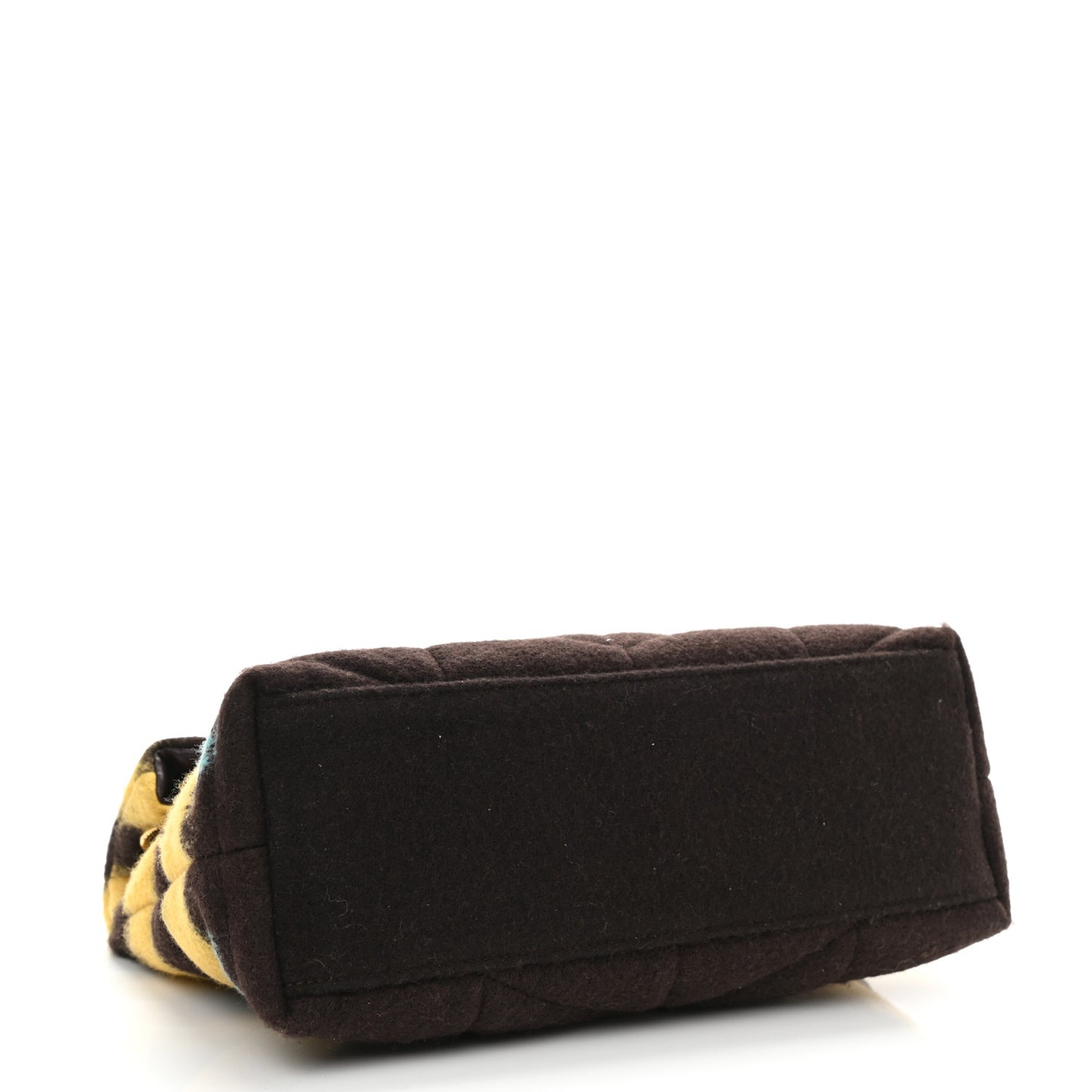 Tie Dye Wool Quilted Small Loulou Puffer Monogram Chain Satchel Yellow Pacific Blue Dark Pecan