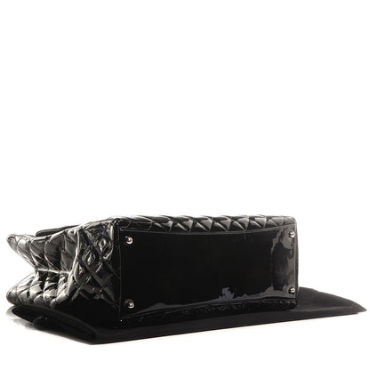 Chanel Patent Quilted Coco Shine Shopping Tote Black 4 of 8