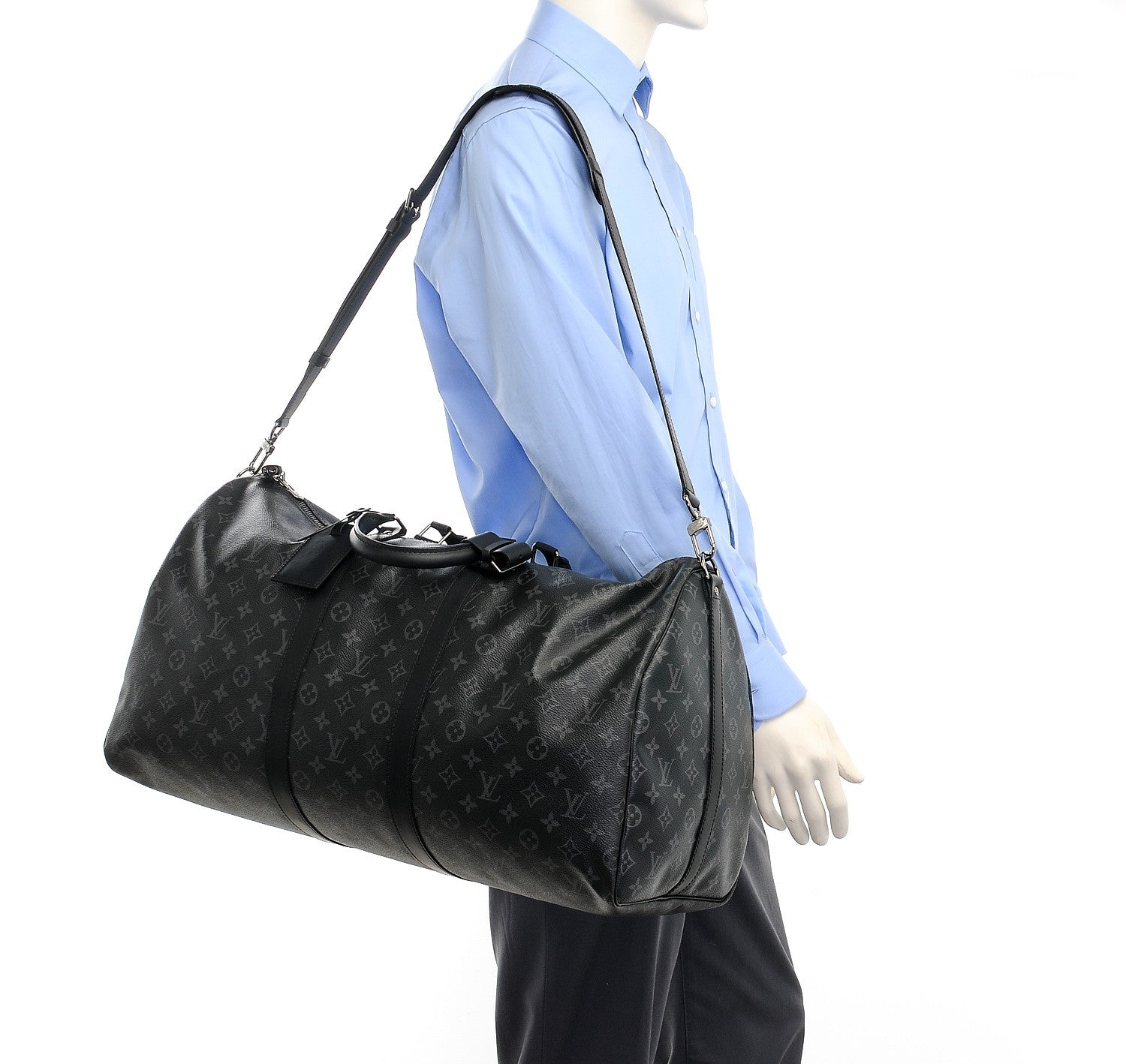 Louis Vuitton Monogram Eclipse Keepall Bandouliere 55 2 of 8