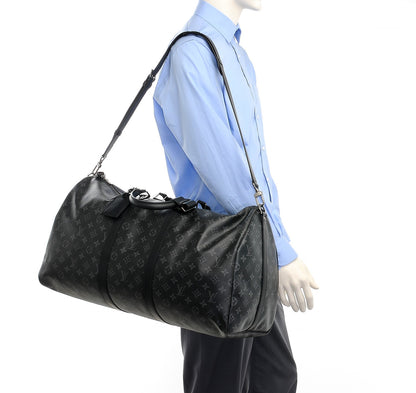Louis Vuitton Monogram Eclipse Keepall Bandouliere 55 2 of 8