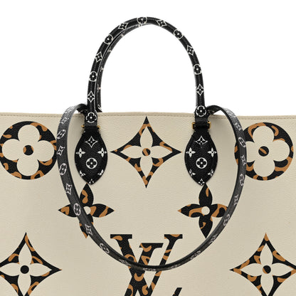 Louis Vuitton Monogram Giant Jungle Onthego GM Ivory 5 of 9
