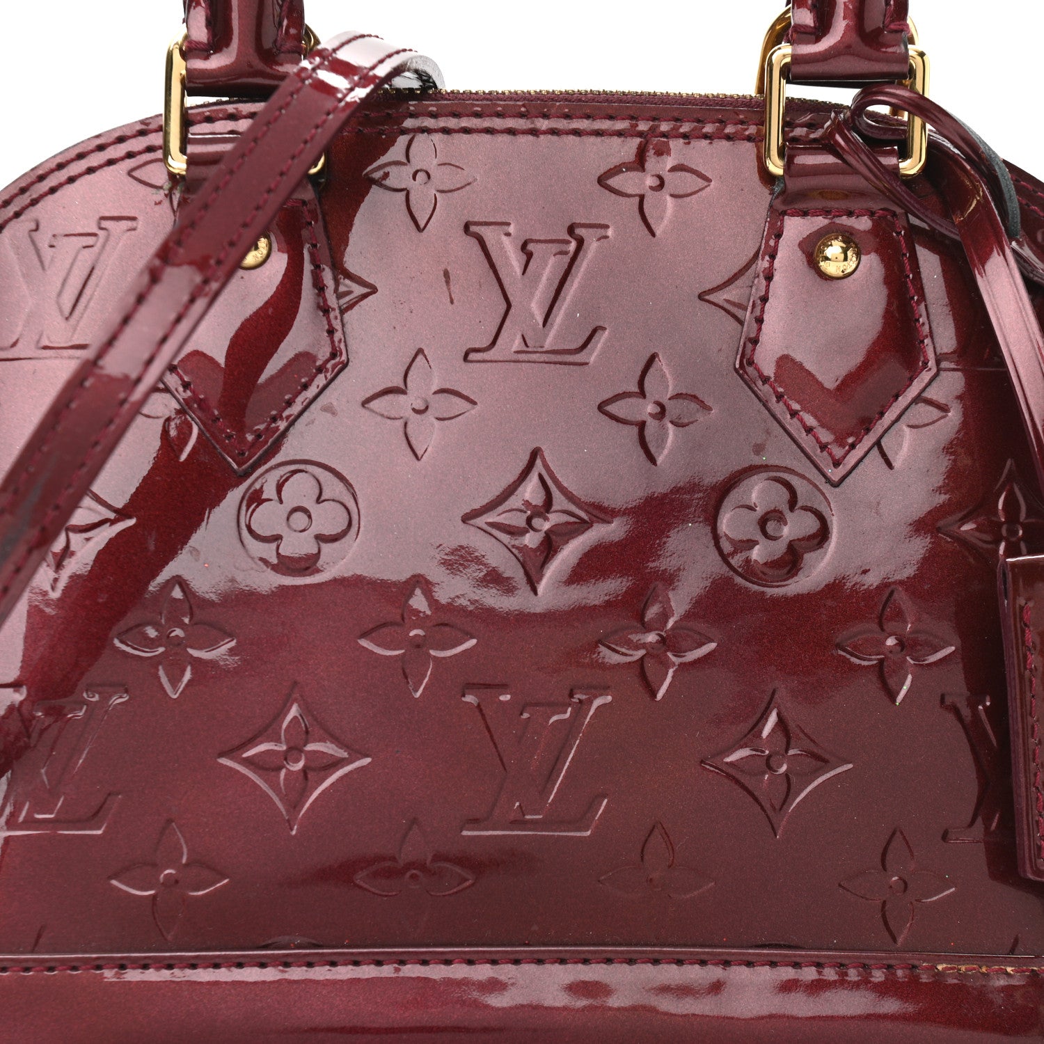 Louis Vuitton Vernis Alma BB Magenta 8 of 10
