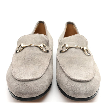 Gucci Suede Horsebit Womens Jordaan Loafers 40 New Fango 3 of 10