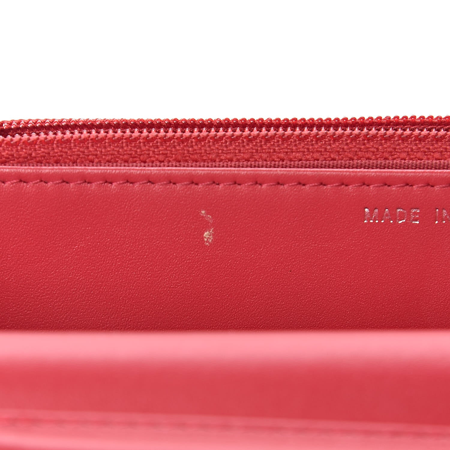 Chanel Caviar Timeless CC Wallet On Chain WOC Red 8 of 12