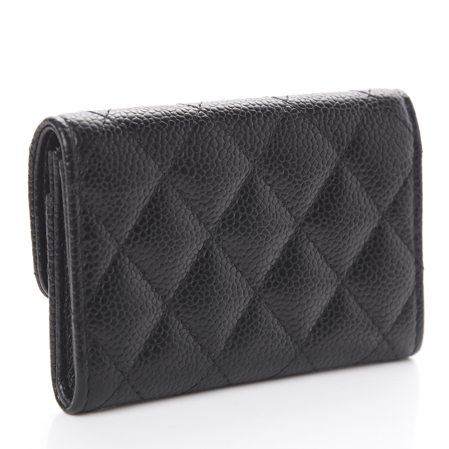 Chanel Caviar Quilted Flap Card Holder Black 2 of 7