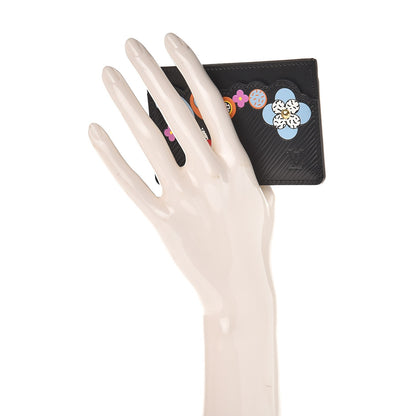 Louis Vuitton Epi Flower Remix Card Holder Black 2 of 7