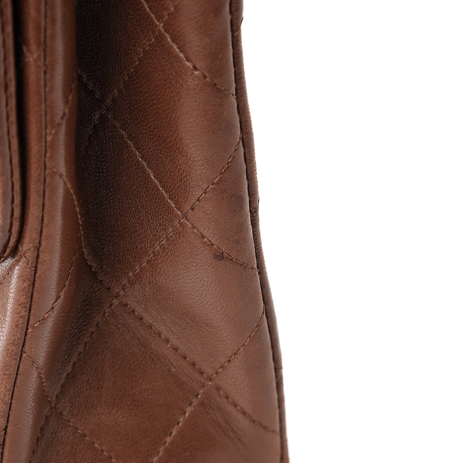Chanel Lambskin Quilted Mini Square Flap Brown 16 of 17
