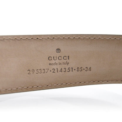 Gucci Leather Trademark Logo Belt 85 34 2 of 3