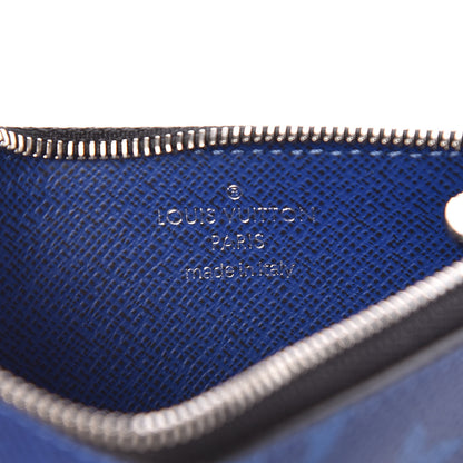 Louis Vuitton Monogram Taiga Coin Card Holder Cobalt 6 of 7