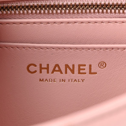 Chanel Lambskin Quilted Small Sweet Camellia Flap Light Pink 6 of 10