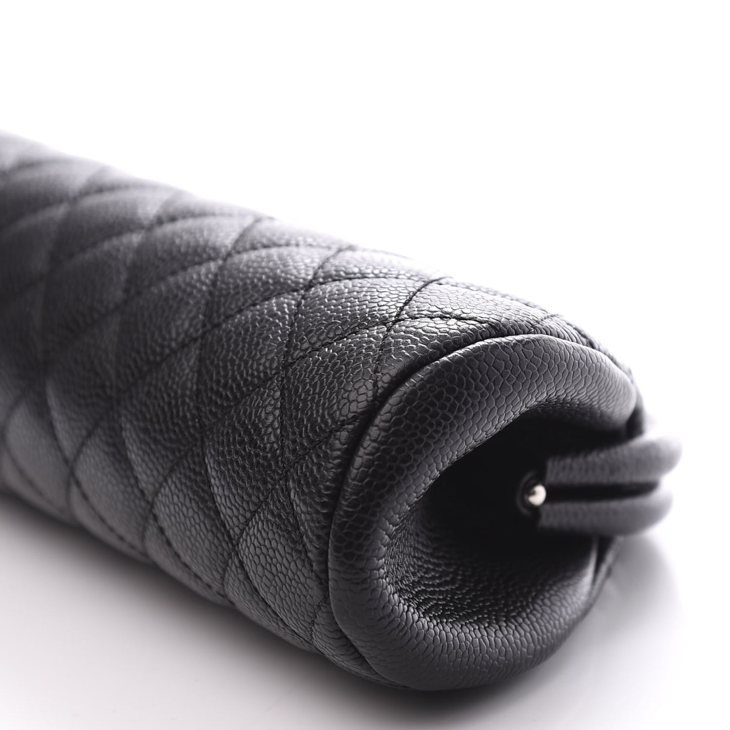 Caviar Quilted Timeless Clutch Black
