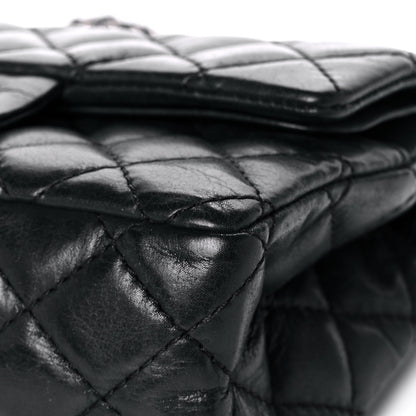 Chanel Iridescent Calfskin Quilted 2.55 Reissue 224 Flap Black 9 of 17