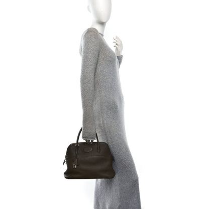 Hermes Taurillon Clemence Bolide 31 Chocolate 2 of 10