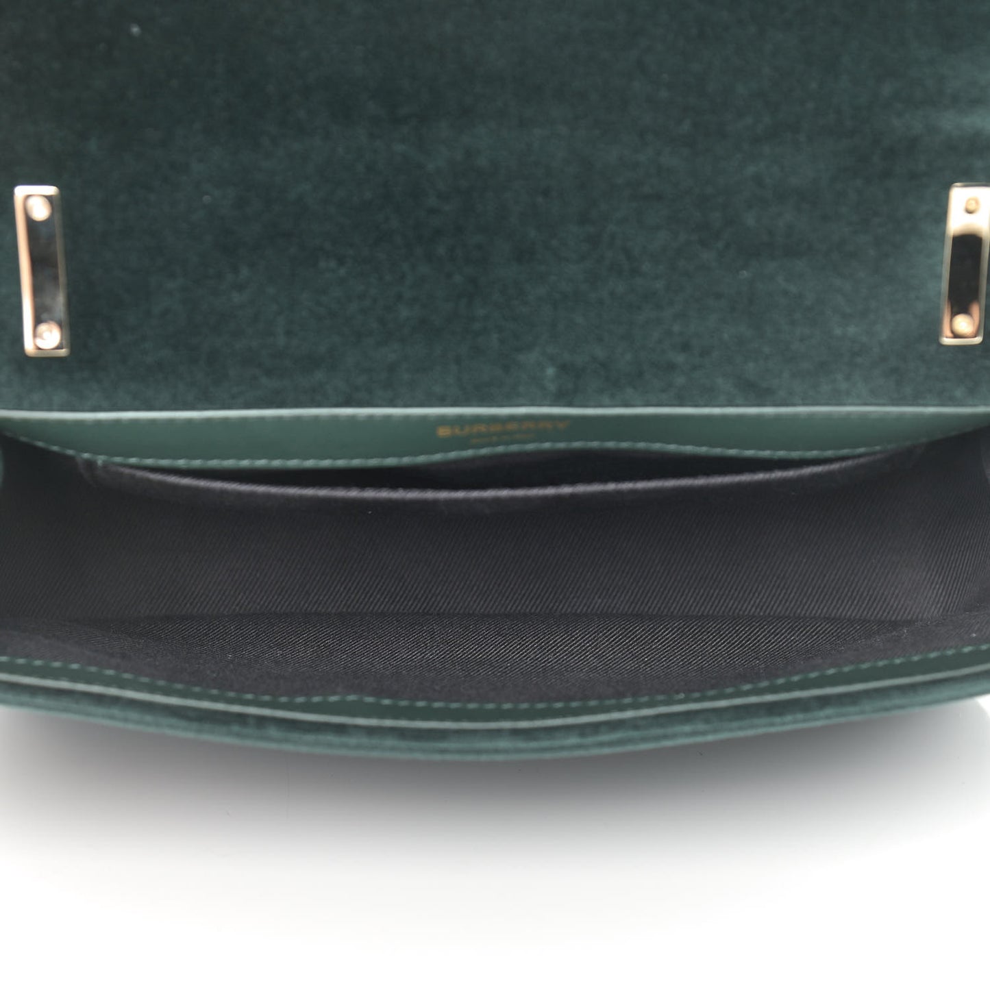 Velvet Quilted Small Lola Bag Dark Green