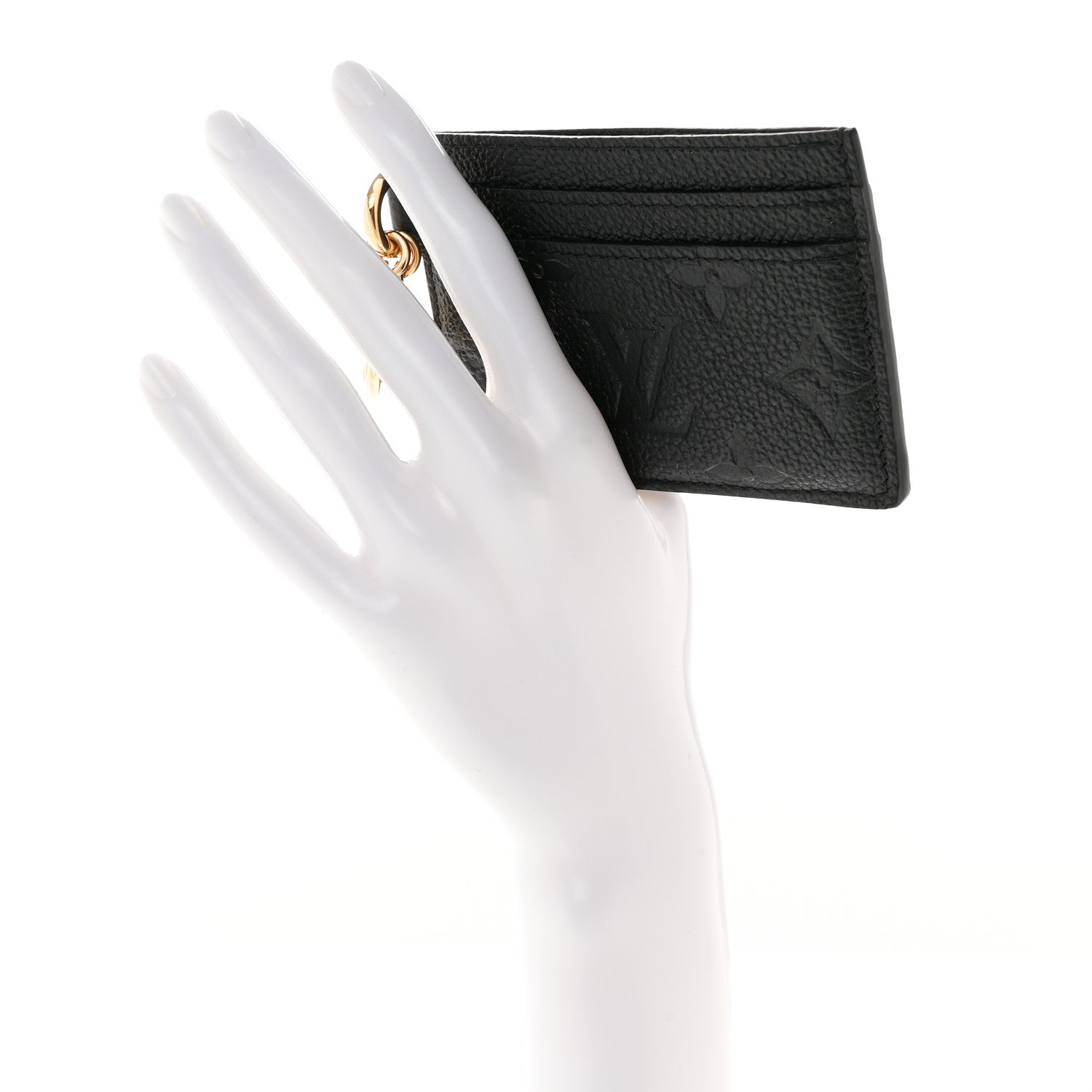 Louis Vuitton Empreinte Monogram LV Charms Card Holder Black 2 of 7