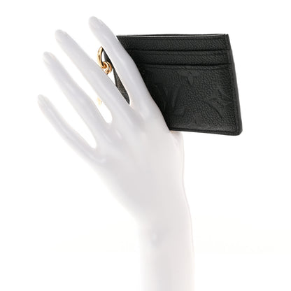 Louis Vuitton Empreinte Monogram LV Charms Card Holder Black 2 of 7