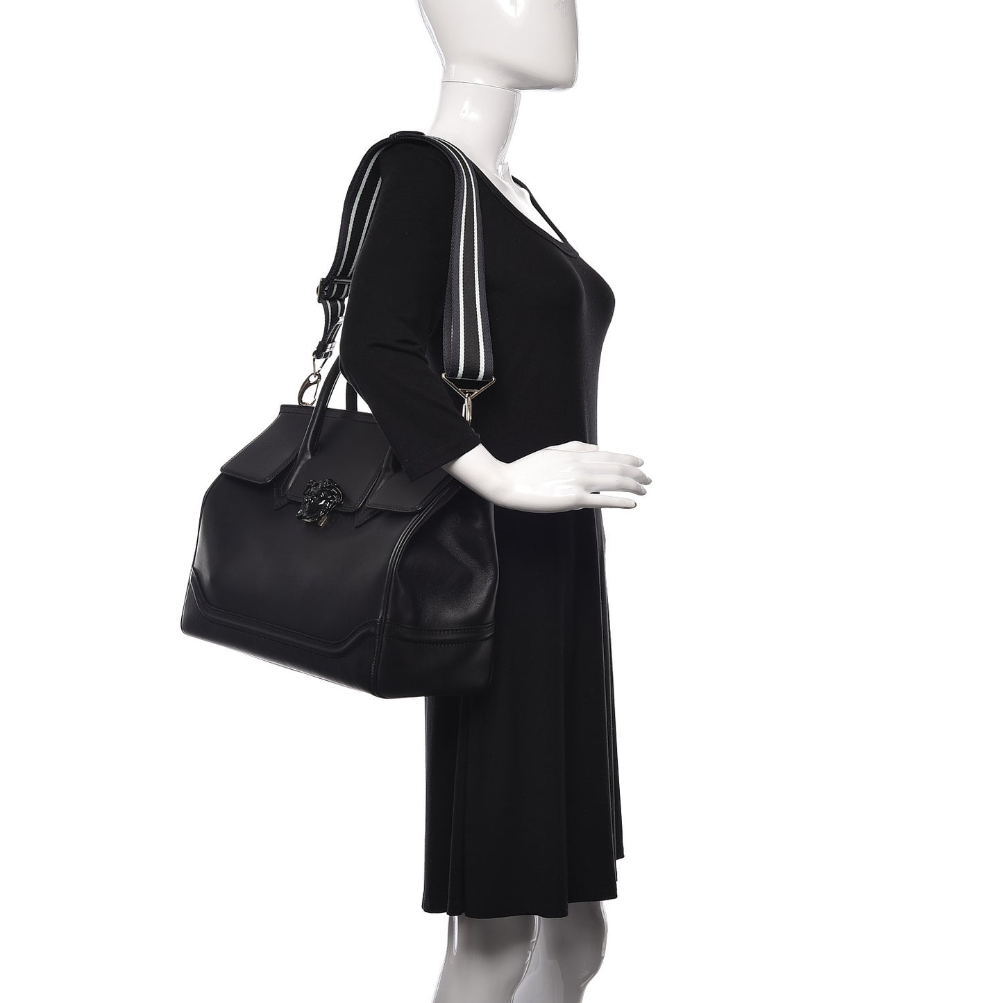 Calfskin Large Palazzo Empire Bag Black