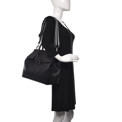 Versace Calfskin Large Palazzo Empire Bag Black 2 of 13