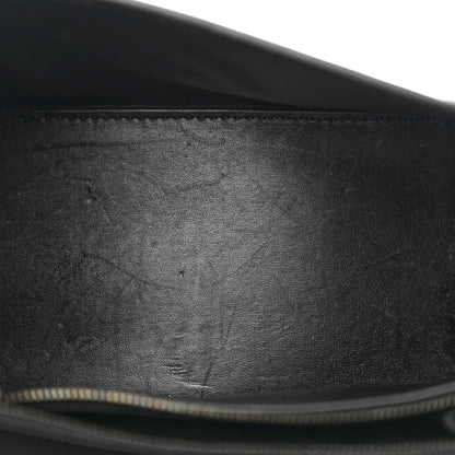 Balenciaga Shiny Calfskin Monochrome Crocodile Embossed Small Hourglass Top Handle Bag Black 5 of 16