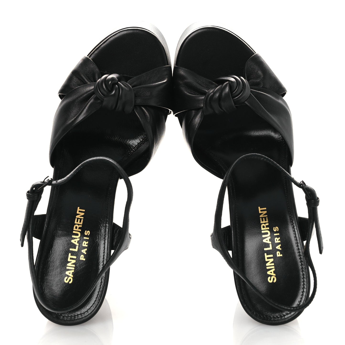 Vendome Bianca 85 Platform Sandals 36.5 Black