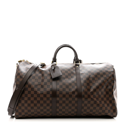 Louis Vuitton Damier Ebene Keepall Bandouliere 55 1 of 10