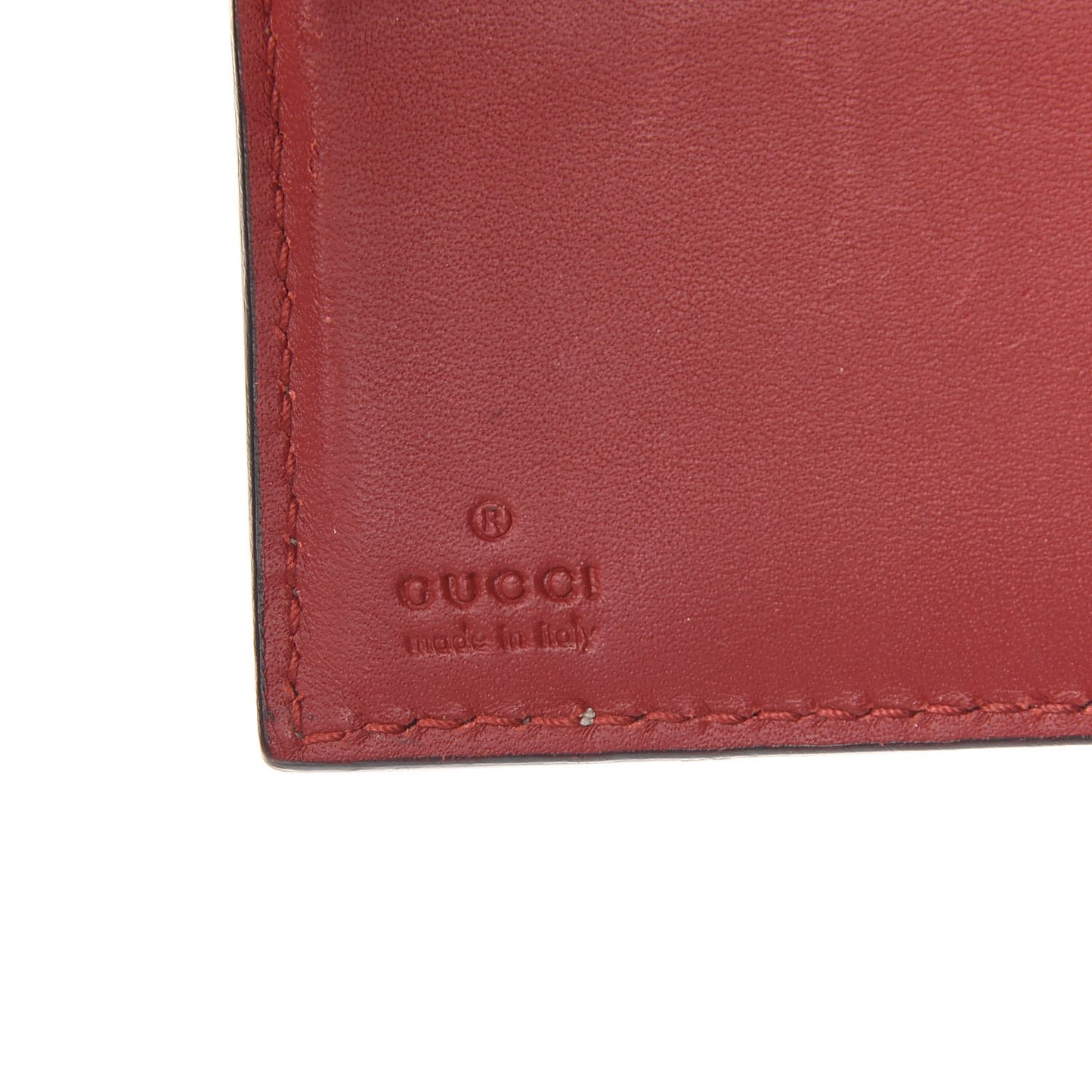 GG Supreme Monogram Blooms French Flap Wallet Beige Blue Navy Hibiscus Red
