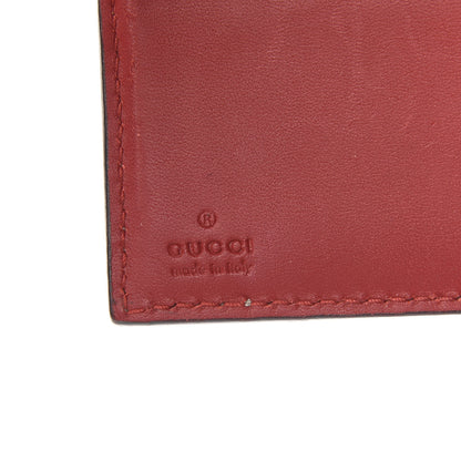 Gucci GG Supreme Monogram Blooms French Flap Wallet Beige Blue Navy Hibiscus Red 7 of 9