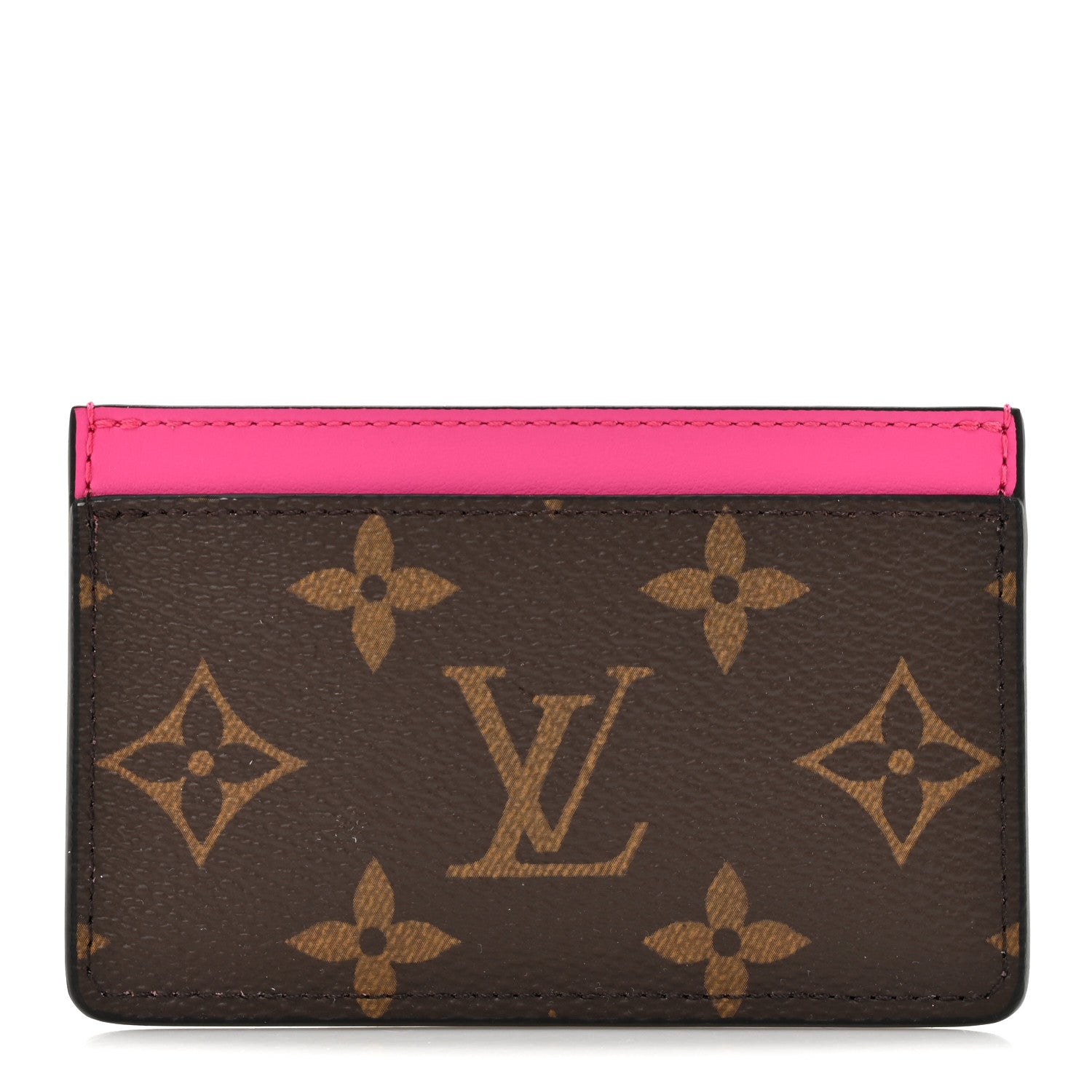 Louis Vuitton Monogram Macassar Card Holder PM Fuchsia 1 of 7